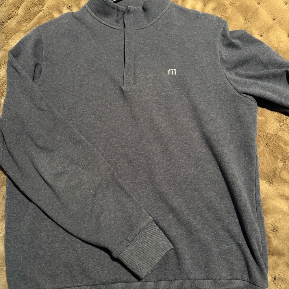 Travis Mathew Charcoal Zip-Up Sweater